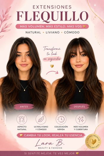 Topper Flequilo con Mechas a los Costados