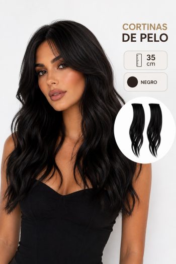 Extensiones por par de 35 centímetros de largo.
