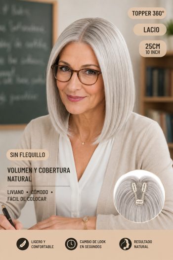 Topper 360° lacio de 25 centímetros.